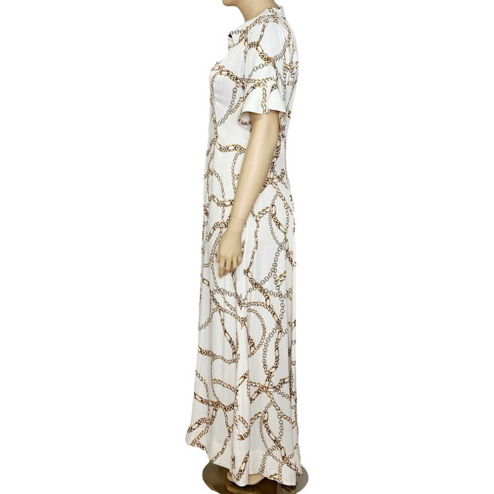Beautiful flowy MAEVE x ANTHROPOLOGIE Printed Short-Sleeve Shirt Dress, XL - Picture 5 of 9